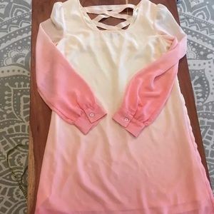 Blue Pepper by Anthropologie Pink Ombré dress